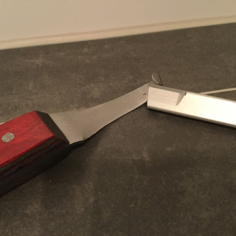 Foto van Widia Slijper voor Renetten te slijpen